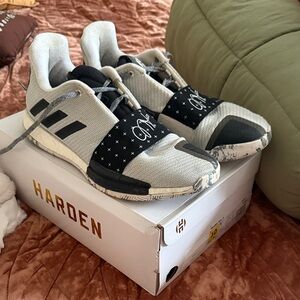 Adidas Harden Gray and Black Sneakers